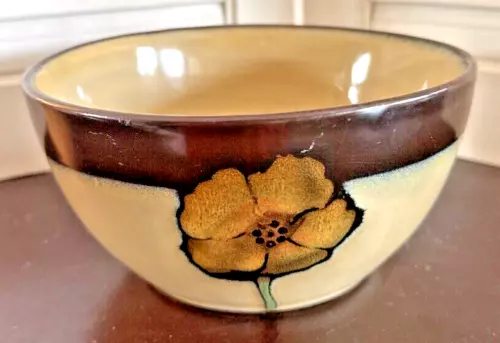 Pfaltzgraff Painted Poppies Soup Cereal Bowl Vintage Stoneware