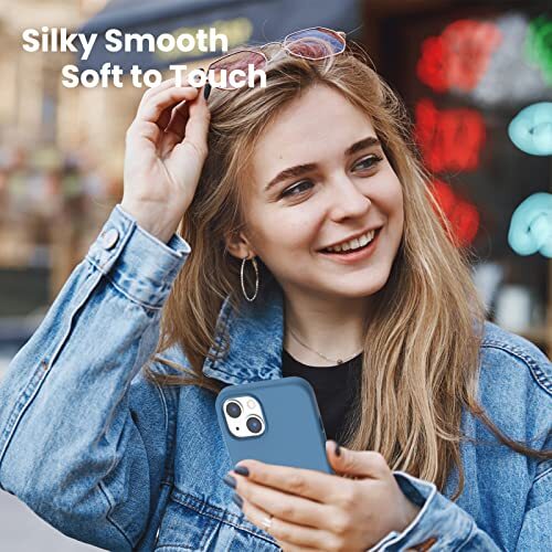 Shockproof Liquid Silicone Designed for iPhone 13 Case Gel Rubber Anti Blue - Picture 3 of 7
