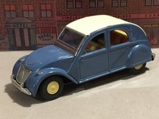 VINTAGE TIN FRICTION TOY CAR CITROEN 2CV LARGE 8.25" DAIYA JAPAN TIN TOY LOT