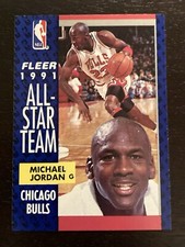 1991  Fleer #211 Michael Jordan All Star Team Chicago Bulls