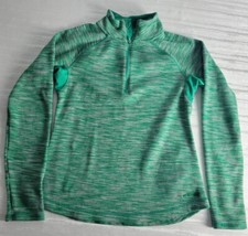 Eddie Bauer Sweater Women's Size Medium Multicolor Fleece 1/4 Zip Mock Neck