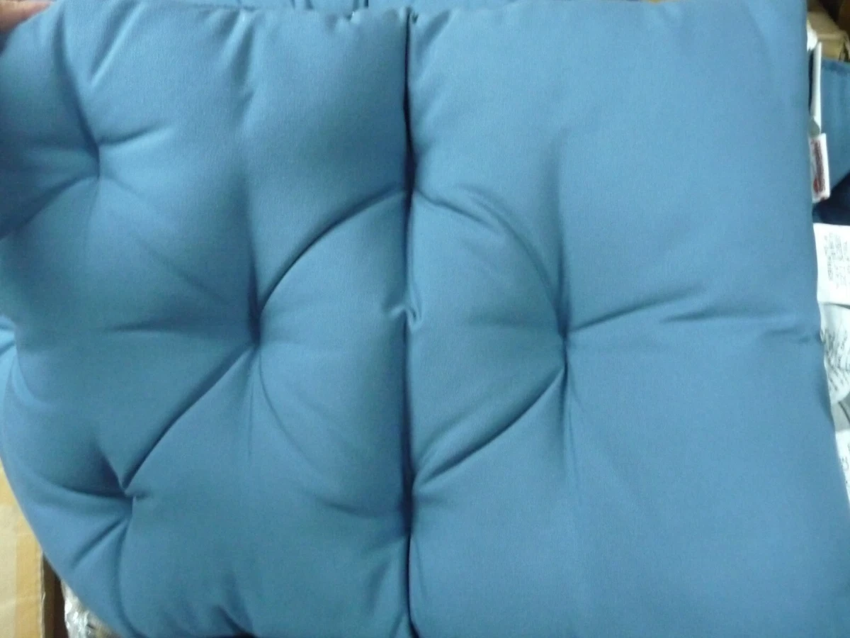 Pottery barn Outdoor Bench Cushion Cover Sapphire blue Tufted