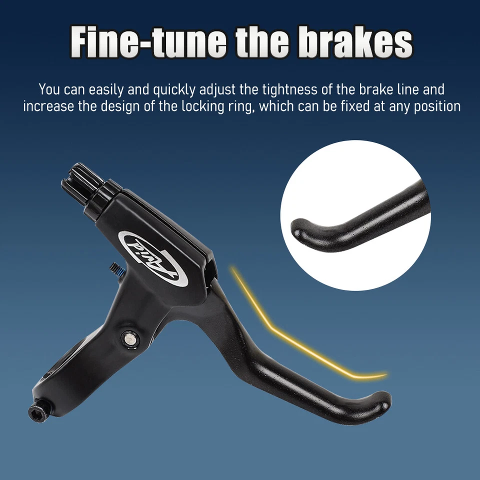 1双FR-5黑色自行车制动杆套装V刹车盘山地自行车 — 第 3/4 张图片