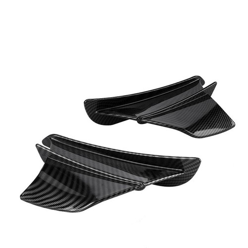 Par de alerones universales de fibra de carbono brillante para carenado de motocicleta - Imagen 7 de 7
