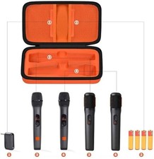 JBL Wireless Two Microphone System with Dual-Channel Receiver. Orange Box Only 