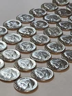 Roll 40 Roosevelt Dimes • 1960s Random Yrs P/D • 90% Silver • AU / Uncirculated