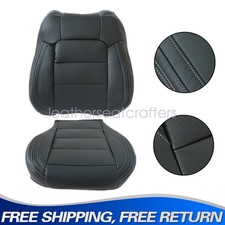Driver Side Perf Leather Seat Covers Black For 2015-2023 Ford Mustang V6 V8 Gt