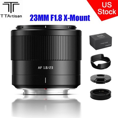 TTartisan AF 23mm F1.8 APS-C Lens for Fuji X-Mount Cameras X-A3 X-A5 X-A7 X-M1