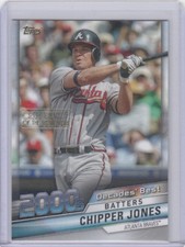 2020 Chipper Jones Topps Decades Best CELEBRATION GOLD SP /100 - CJ Braves