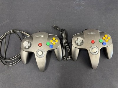 USB N64 Style Controllers Lot 2 Retro-Bit Tribute 64 + iNNEXT PC Mac Emulator