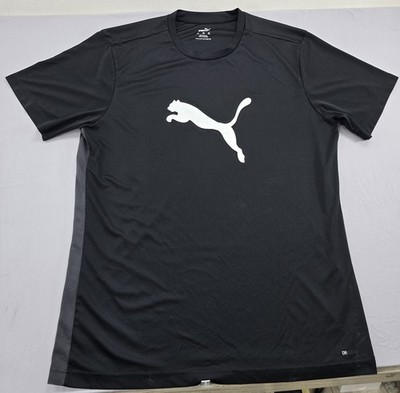 Puma Essentials Men's XXL Black Short Sleeve Tee Cat Logo