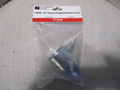 Plumbers Edge # 40M 1/8 in. Steam Angled Radiator Vent New