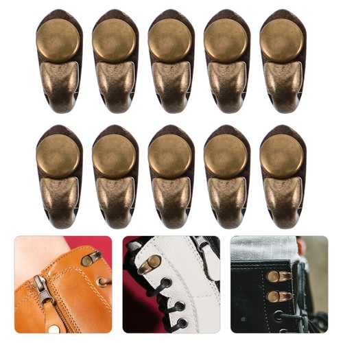 10 Stück Schnürsenkel Haken Stiefelhaken für Schnürsenkel Spitzen Reparaturwerkzeug Ersatz-Kits