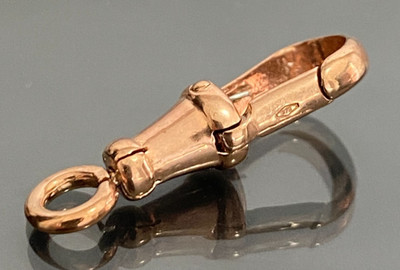 New Albert Swivel Clasp in 9ct Solid Rose Gold 25mm