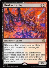 Shadow Urchin Extended Art 379 Lorwyn Eclipsed Magic the Gathering