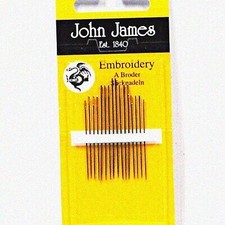Assorted Embroidery Needles, 5/10