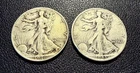 1943 & 1946 Walking Liberty Half Dollars 90% Silver /  Lot of 2 #5310