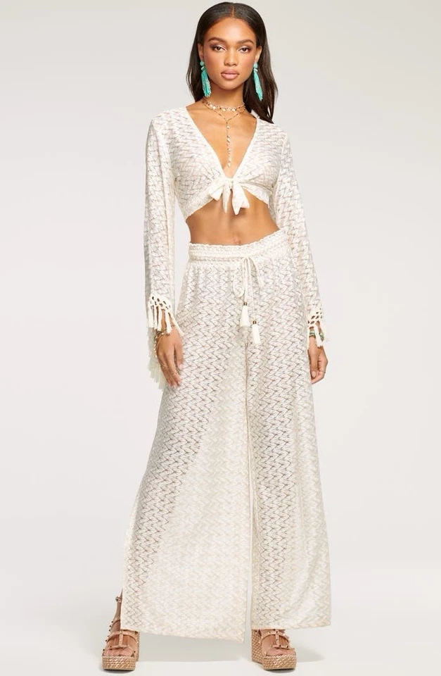 Pantalones de encubrimiento Ramy Brooks Glora talla grande nuevos con etiquetas Miami Beach Vibes