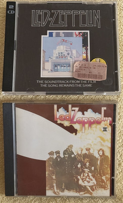 2 x Led Zeppelin  - CD´s: The Song Remains The Same (2 CDs) + II