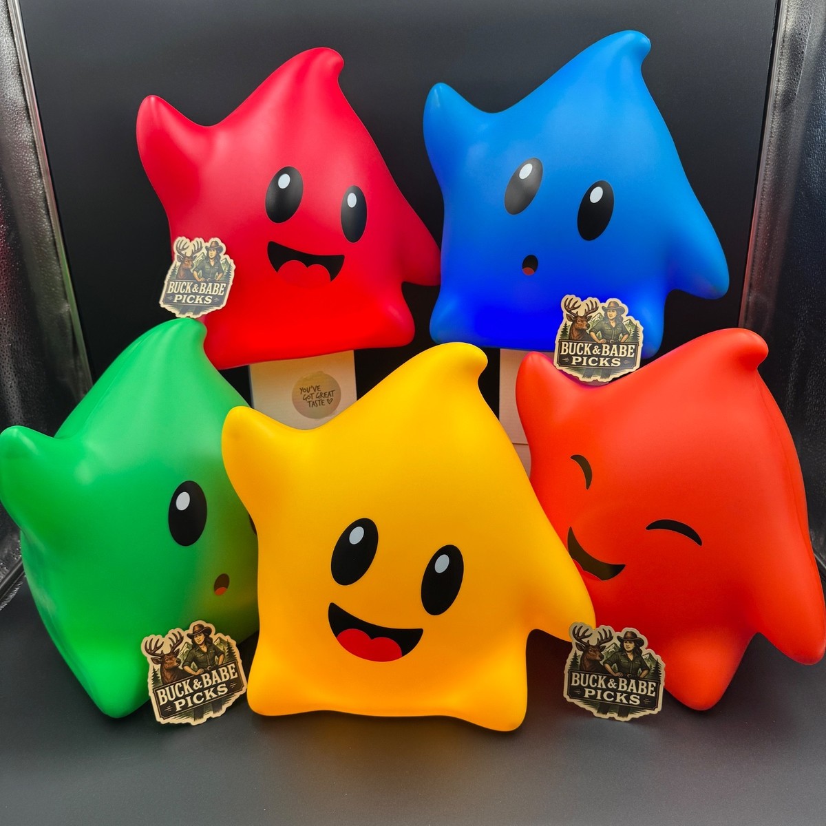 Luma Popcorn & Keychain Plush Red Orange Yellow Green Blue - US