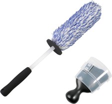 Microfiber Wheel and Rim Detailing Brush, Scratch-Free Metal Safe Cleaner Tool