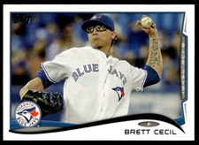 2014 Topps #590 Brett Cecil Toronto Blue Jays Baseball
