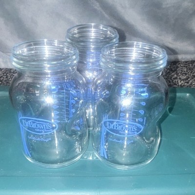 Dr. Brown s Glass Wide Neck Baby Bottles Set 150ml 5oz Clear