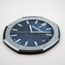 AP Royal Oak BLUE 15500 Luxury Watch Coaster Acrylic Drink Bar Desk Decor Gift