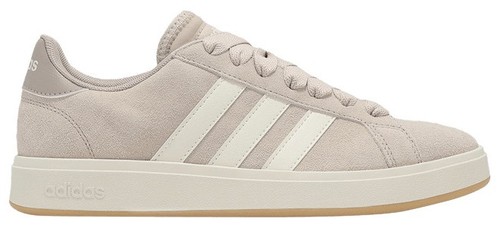 Adidas Women Grand Court Mule - Warm Sand/Wonder White - JS4998