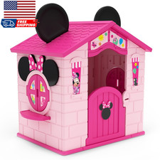 Minnie Mouse Plastic Indoor Outdoor Playhouse with Easy Assembly