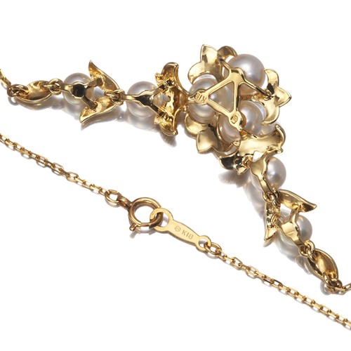 Auth MIKIMOTO Necklace Akoya Pearl 4.7-6.0mm 18K 750 Yellow Gold - Picture 4 of 5