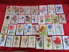 34 schöne Bilder , handgemalte Aquarelle :  Blumen ( Pflanzen .... ) , signiert