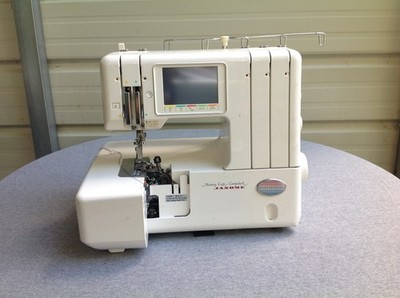 Janome Memory Craft Compulock Sewing Machine For Parts Or Repair