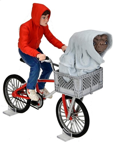 Figura de colección E.T. Extraterrestre y Elliott con Bicicleta y Mini Poster de - Imagen 9 de 10