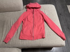 Lululemon Scuba Full-zip Hoodie Heathered Glaze Pink Size 8
