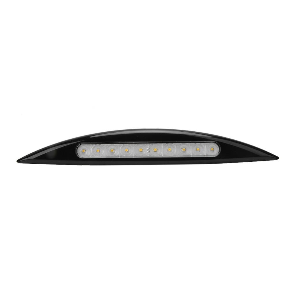 12V 5W Car LED Waterproof Outdoor Porch Awning Annex Lamp Yellow LightBlack BAJ.