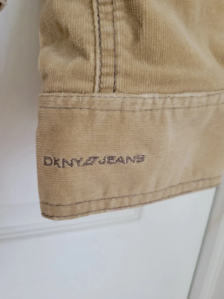 Chaqueta Blazer DKNY Mujer Algodón Tostado Pana Talla XL *Muy Favorecedora ON* Foto 3 de 4