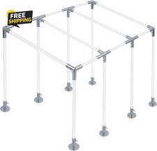 8-Leg Lean-To Canopy Fittings for under 1-3/8" Pipes, 16 Pcs   Carport Frame
