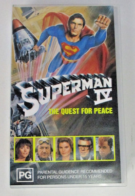 Superman IV: The Quest for Peace - Christopher Reeve Gene Hackman - VHS PAL Tape