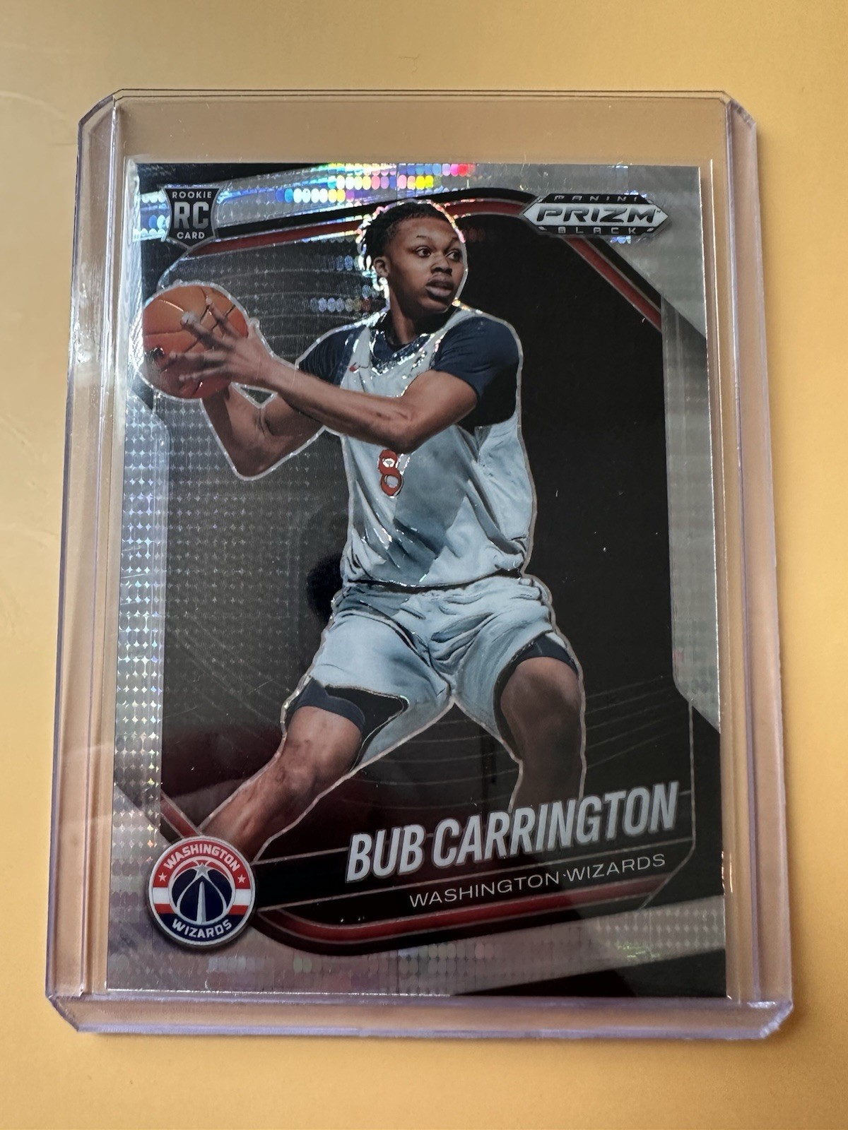 2024-25 Panini Prizm Black #92 Bub Carrington Hyper Rookie