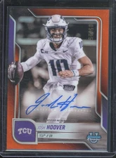 2025 Bowman University Chrome JOSH HOOVER #BCA-JHO Orange Auto /25 TCU SSP
