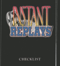 1994 Ted Williams Roger Staubach's NFL #IR17 Checklist Card Instant Replays
