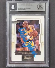 Kareem Abdul-Jabbar signed 2015 Panini Classics Legends #KAJ card ~ BAS Auto