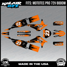 Graphics Kit for MotoTec Pro 72v 8000W (All Years) Splash Series - ORANGE