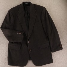 VTG Polo Ralph Lauren Jacket 44R L Brown 100 Camel Hair Blazer Tweed USA