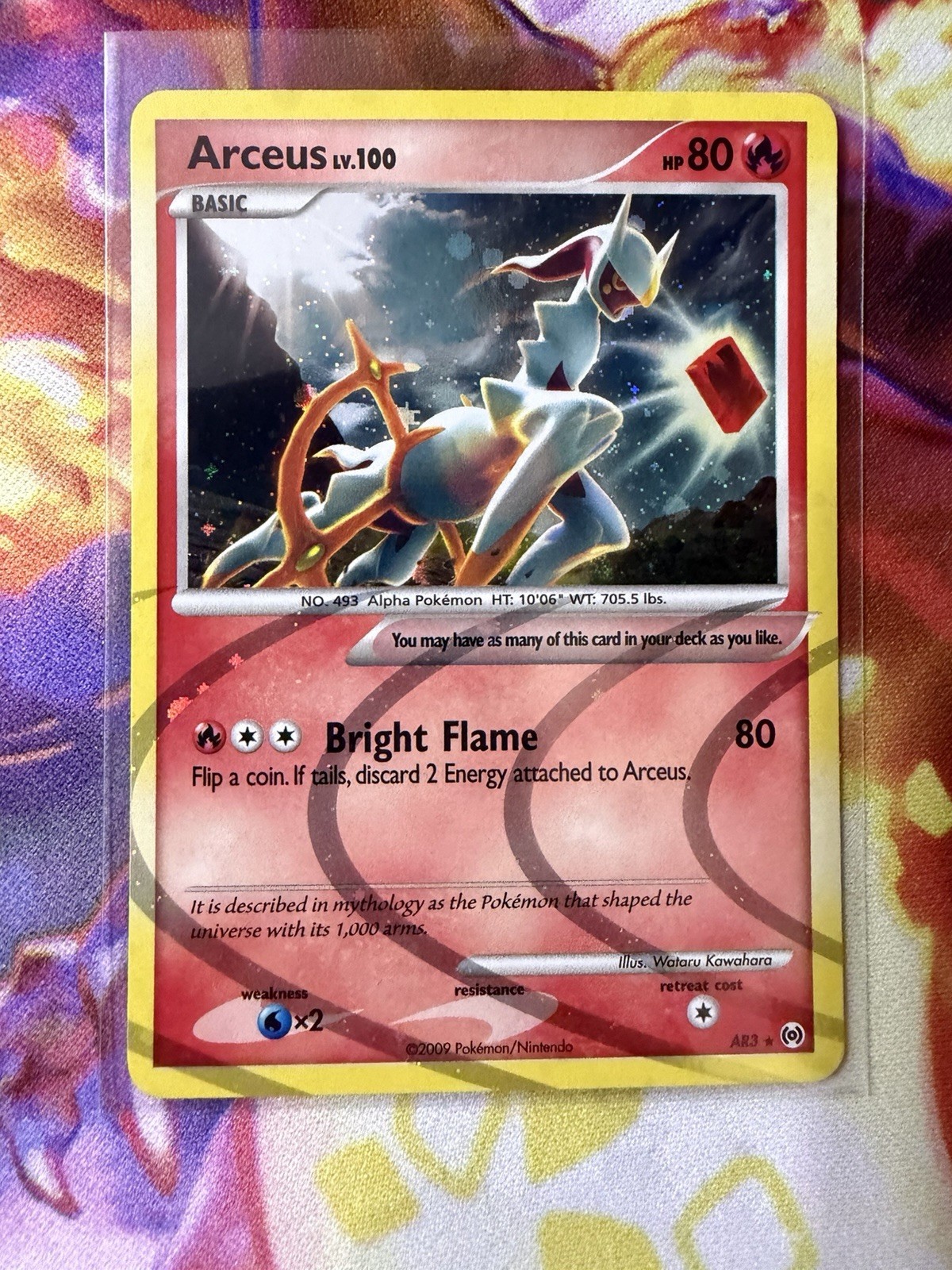 Arceus Lv.100 AR3 Arceus HOLO RARE Pokémon Card. CLEAN. NICE!