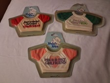 VTG Teddy Tees and Friends Shirts For Teddy Bears Multicolored 3 Pack 1986