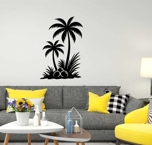 Palm Trees Wall Car Camper Stickesr Wildlife Art Decor Animal Decal DIY - Picture 1 of 13