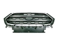 Gitter Grill Vorne FÜR Ford Ecosport AB 2017 Schwarz MIT Verchromter Zierleiste