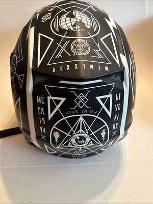 V2 Priori Helmet Black/White FOX Large | eBay